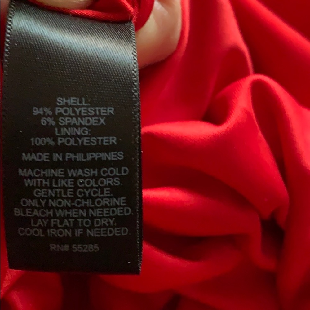 EXPRESS RUCHED RED COCKTAIL DRESS - Picture 9 of 9